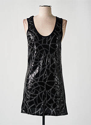 Rochie scurtă fără mâneci fără mâneci negru LILI LOVELY femeie