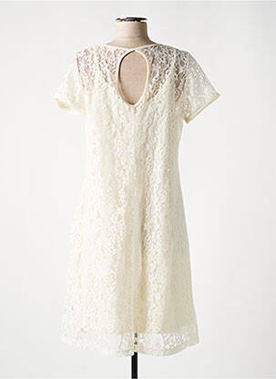 Rochie midi mâneci scurte mâneci scurte bej LE PETIT BAIGNEUR femeie
