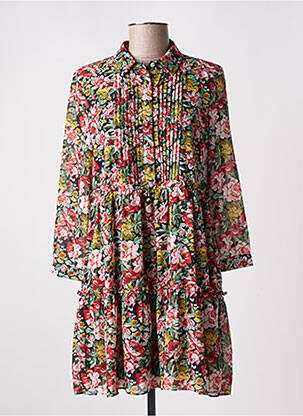 Rochie scurtă mâneci 3/4 mâneci 3/4 roșu MAJOLICA femeie