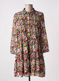 Rochie scurtă mâneci 3/4 mâneci 3/4 roșu MAJOLICA femme