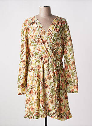 Rochie scurtă mâneci lungi mâneci lungi galben CHERRY PARIS femeie