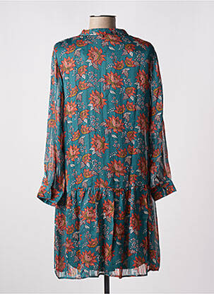 Rochie scurtă croială fluidă mâneci lungi verde JUS D'ORANGE femeie