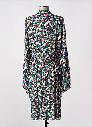 Rochie midi imprimeu floral mâneci lungi albastru VERO MODA femeie