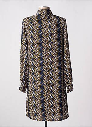 Rochie scurtă croială fluidă mâneci lungi albastru LOVIE & CO femeie