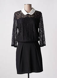 Rochie midi mâneci lungi mâneci lungi negru MAMOUCHKA femme