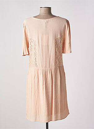 Rochie scurtă mâneci scurte mâneci scurte roz SUNCOO femeie