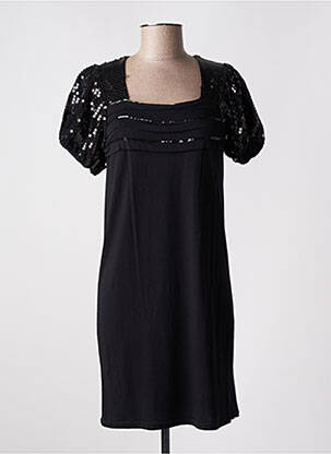 Rochie scurtă mâneci scurte mâneci scurte negru GANJANA femeie
