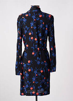 Rochie midi imprimeu floral mâneci lungi albastru SUNCOO femeie