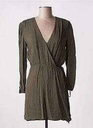 Rochie scurtă mâneci lungi mâneci lungi verde AMERICAN VINTAGE femeie