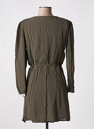 Rochie scurtă mâneci lungi mâneci lungi verde AMERICAN VINTAGE femeie