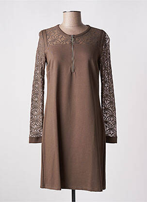 Rochie scurtă mâneci lungi mâneci lungi verde MALOKA femeie