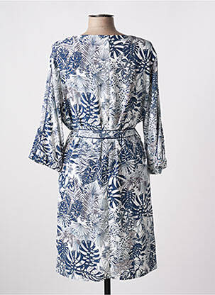 Rochie midi croială fluidă mâneci 3/4 albastru DIANE LAURY femeie