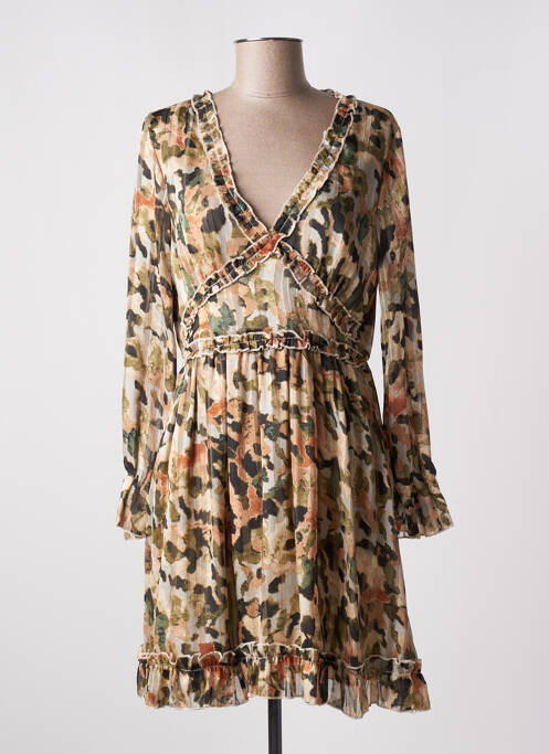 Rochie scurtă bej LILIE ROSE femeie