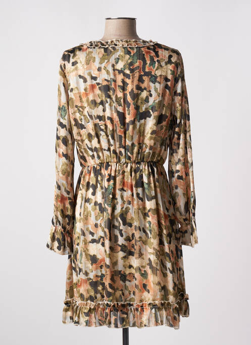 Rochie scurtă bej LILIE ROSE femeie