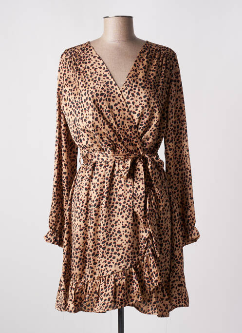 Rochie scurtă bej MOD.STYLE femeie