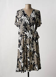 Rochie midi mâneci scurte mâneci scurte negru DIANE LAURY femeie
