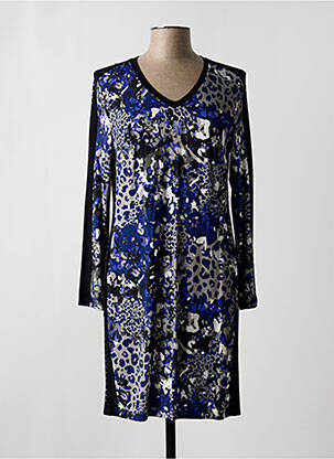 Rochie midi mâneci lungi mâneci lungi albastru MALOKA femeie