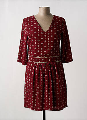 Rochie scurtă mâneci 3/4 mâneci 3/4 roșu NOEMIE & CO femeie