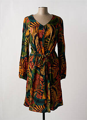 Rochie midi mâneci lungi mâneci lungi negru GEISHA femeie