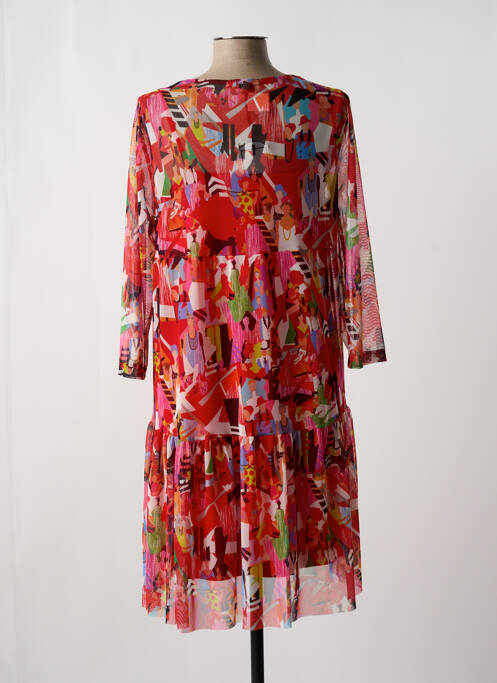 Rochie midi roșu MALOKA femeie