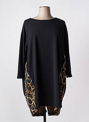 Rochie midi mâneci lungi mâneci lungi negru KAKIE femeie