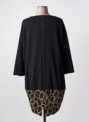 Rochie midi mâneci lungi mâneci lungi negru KAKIE femeie