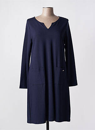 Rochie midi mâneci lungi mâneci lungi albastru MALOKA femeie