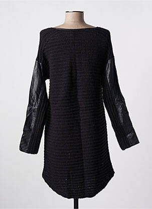 Rochie pulover croială dreaptă mâneci lungi negru 2 TWO femeie