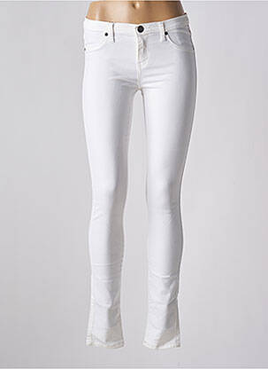 Pantalon slim buzunare alb DR DENIM femeie