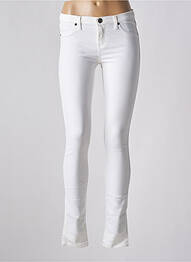 Pantalon slim buzunare alb DR DENIM femeie
