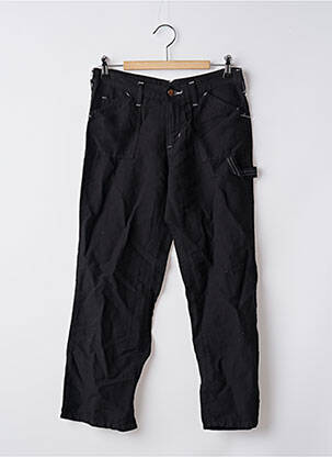 Pantalon trei sferturi croială dreaptă negru CIMARRON femeie