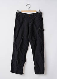 Pantalon trei sferturi croială dreaptă negru CIMARRON femeie