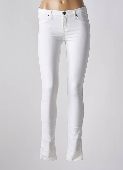 Pantalon slim alb DRDENIM femeie