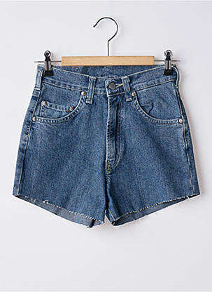 Șort țesătură denim talie înaltă albastru CIMARRON femeie
