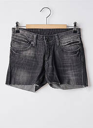 Șort țesătură denim talie joasă negru KAPORAL femeie