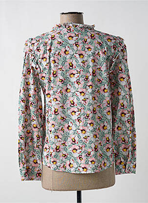 Cămașă imprimeu floral mâneci lungi verde LILI & LALA femeie