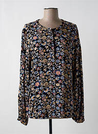 Cămașă imprimeu floral mâneci lungi negru GEISHA femme