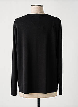 Top țesătură crep mâneci lungi negru DIANE LAURY femeie