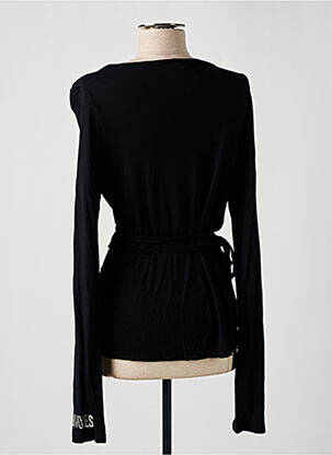 Cardigan petrecut elasticitate negru NOLITA femeie