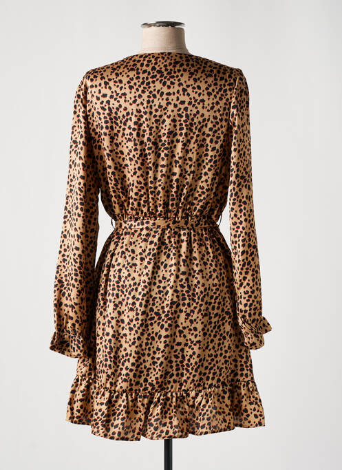 Rochie midi bej MOD. STYLE femeie