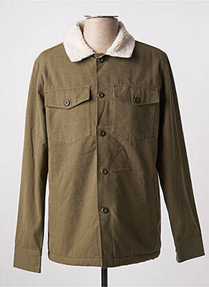 Parka mâneci lungi fără glugă verde BY CHARLIE B bărbat