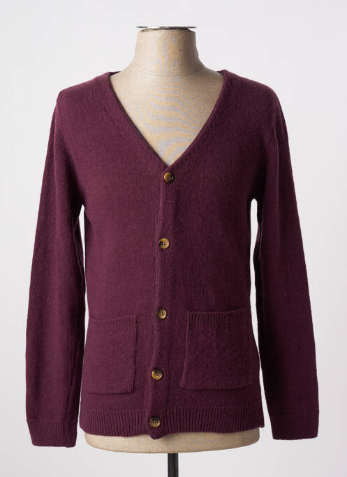 Vestă cu mâneci lungi violet KNOWLEDGE COTTON APPAREL bărbat