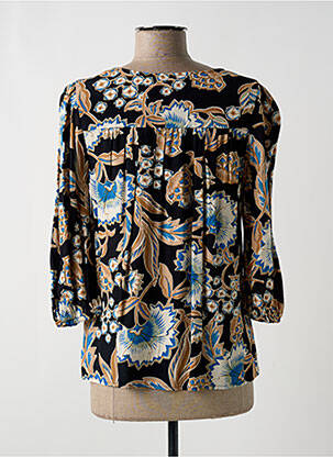 Bluză imprimeu floral mâneci 3/4 negru VERO MODA femeie