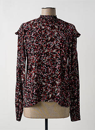 Bluză imprimeu floral mâneci lungi negru GARCIA femeie