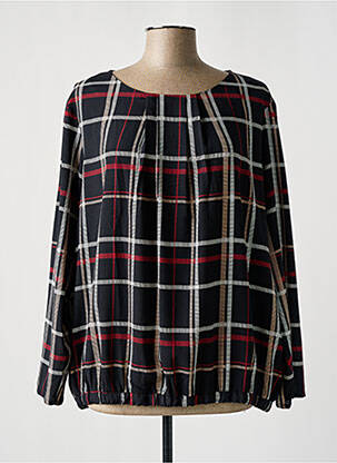 Top guler rotund mâneci lungi negru DIANE LAURY femeie
