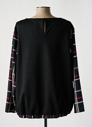 Top guler rotund mâneci lungi negru DIANE LAURY femeie