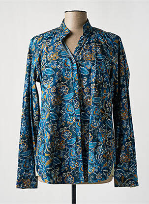 Cămașă imprimeu floral mâneci lungi albastru BLACK WELLIS femme