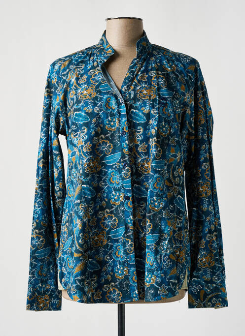 Cămașă imprimeu floral mâneci lungi albastru BLACK WELLIS femme