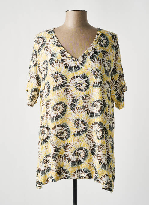 Tunică mâneci scurte galben KAKIE femeie