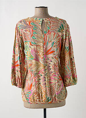 Top elasticitate mâneci 3/4 bej GEISHA femeie